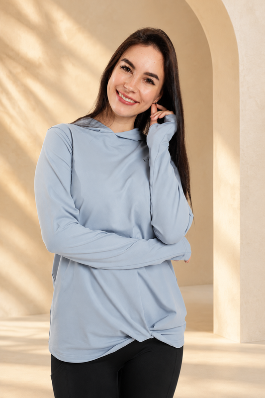 Dalya no-drawcord hoodie background preview