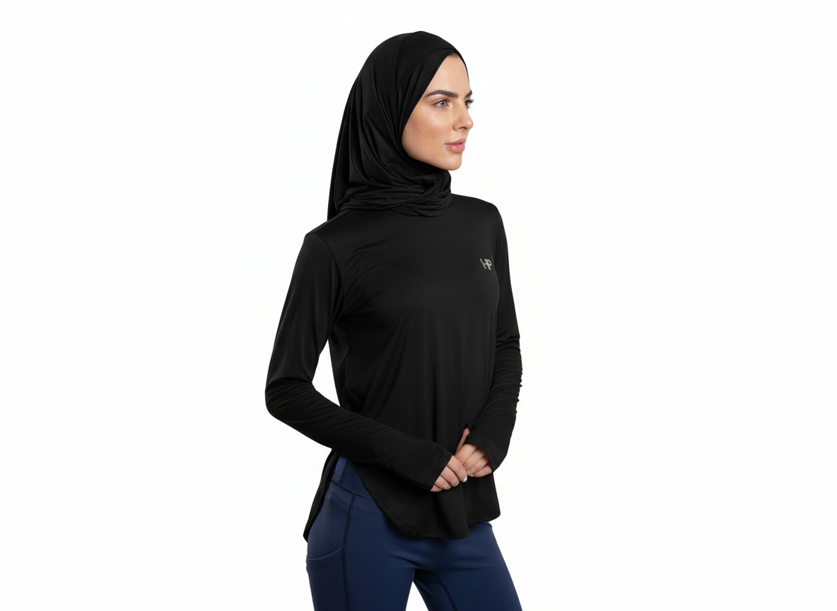 Noha – Criss-Cross Sport Hijab with Double-Loop Secure Fit