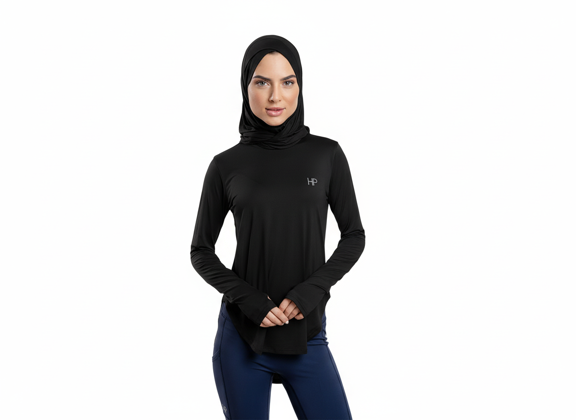 Noha – Criss-Cross Sport Hijab with Double-Loop Secure Fit