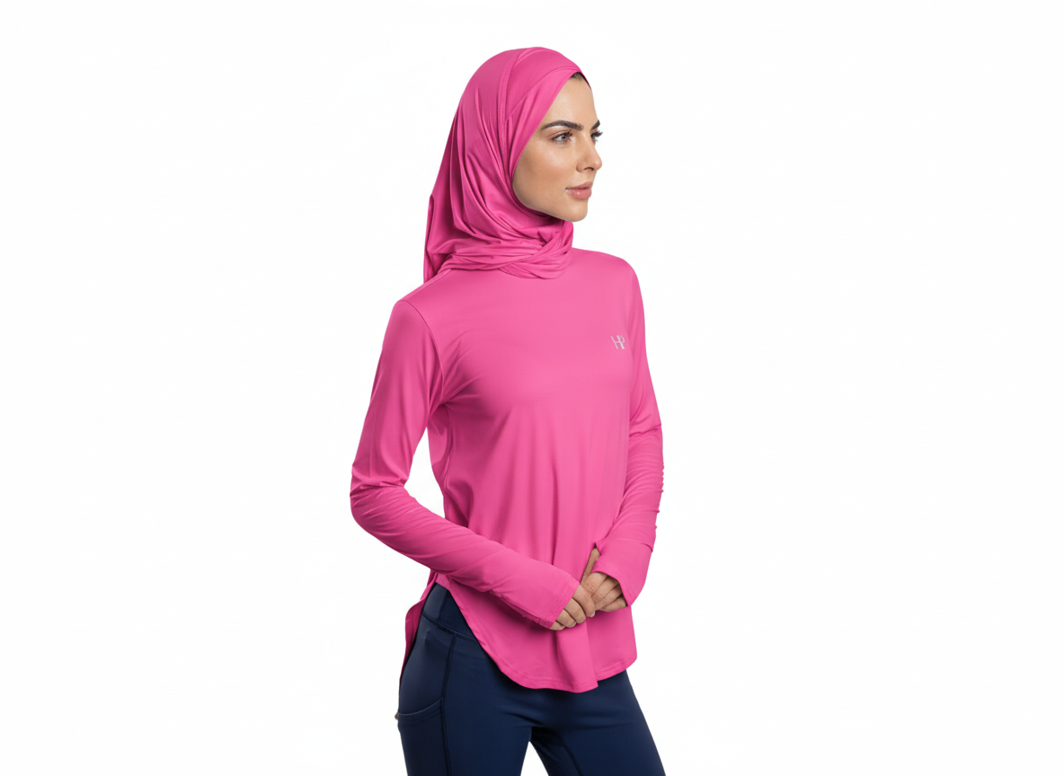 Noha – Criss-Cross Sport Hijab with Double-Loop Secure Fit