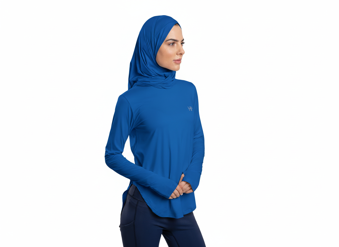 Noha – Criss-Cross Sport Hijab with Double-Loop Secure Fit