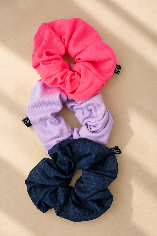 Hot Pink Humble Power scrunchies