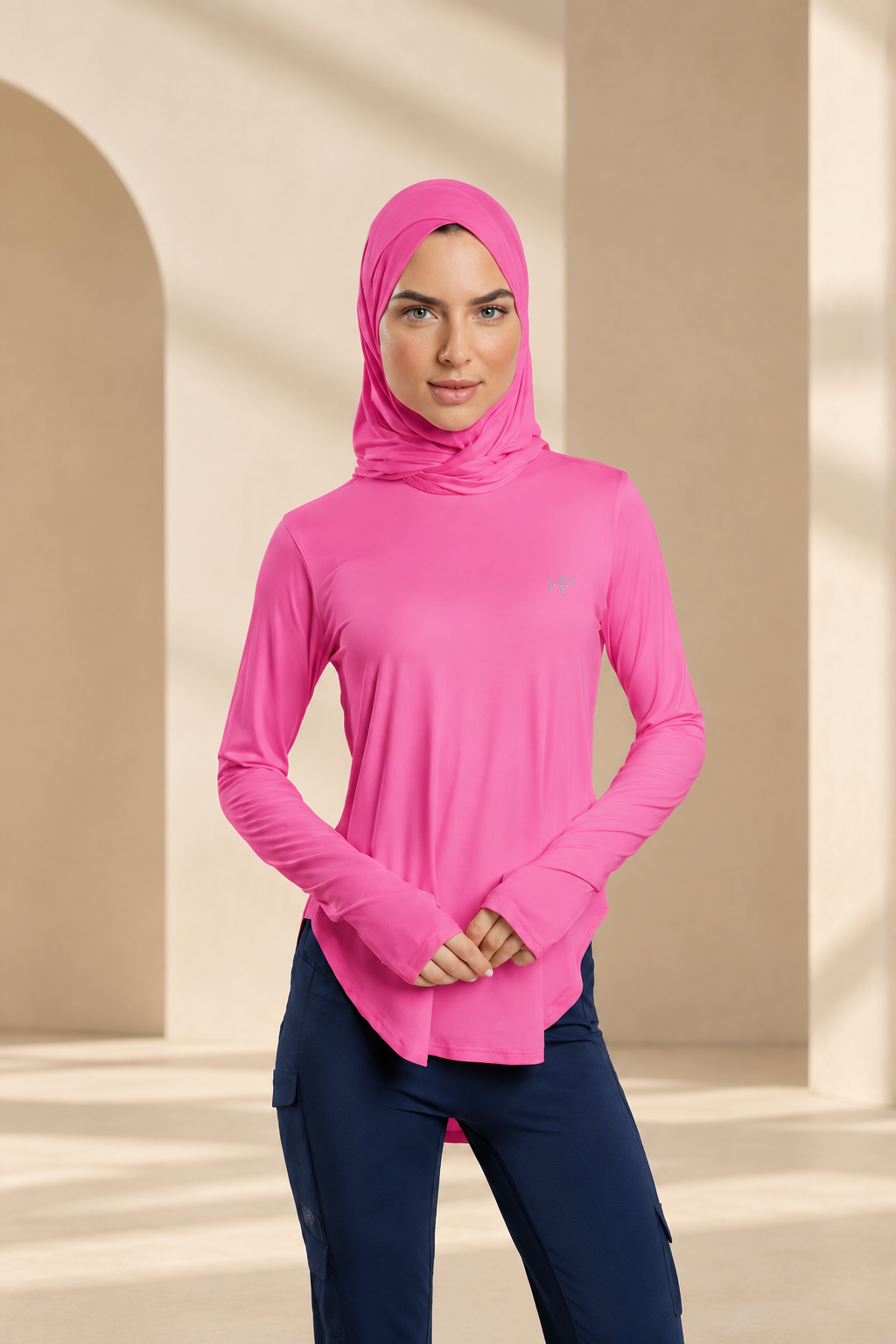 Noha – Criss-Cross Sport Hijab with Double-Loop Secure Fit