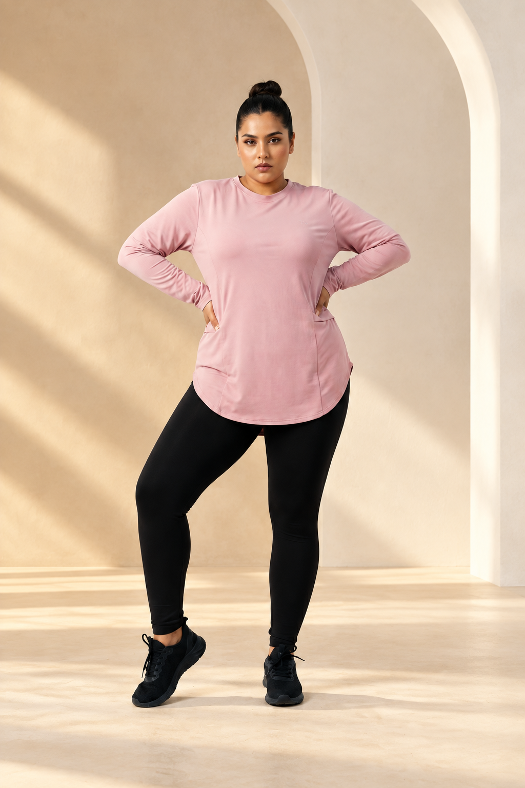 Long sleeve, double pockets - Jenna Plus