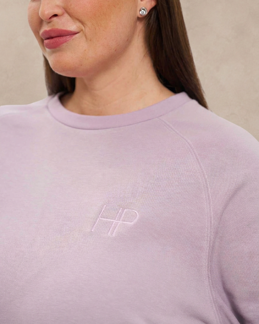 Lana Plus Size – Long Sleeve French Terry Top (2XL–3XL)