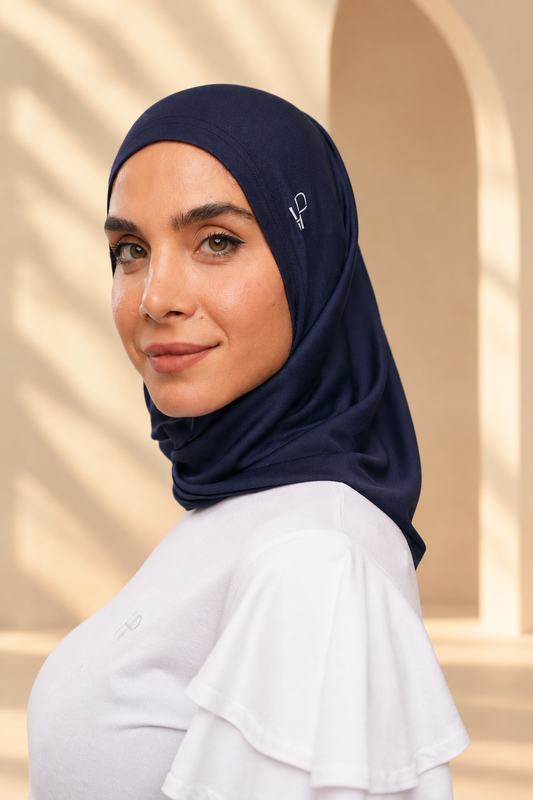 Noha double-loop hijab background preview
