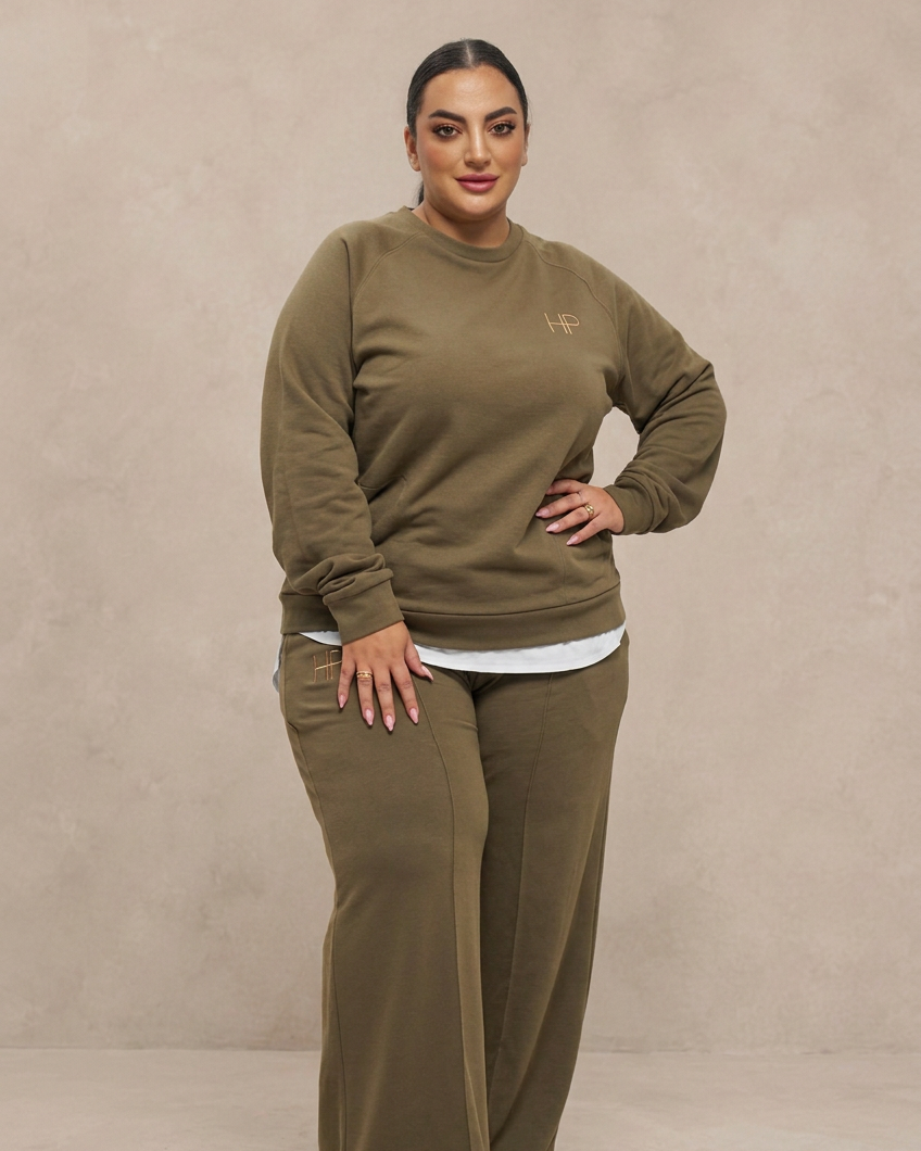 Lana Plus Size – Long Sleeve French Terry Top (2XL–3XL)