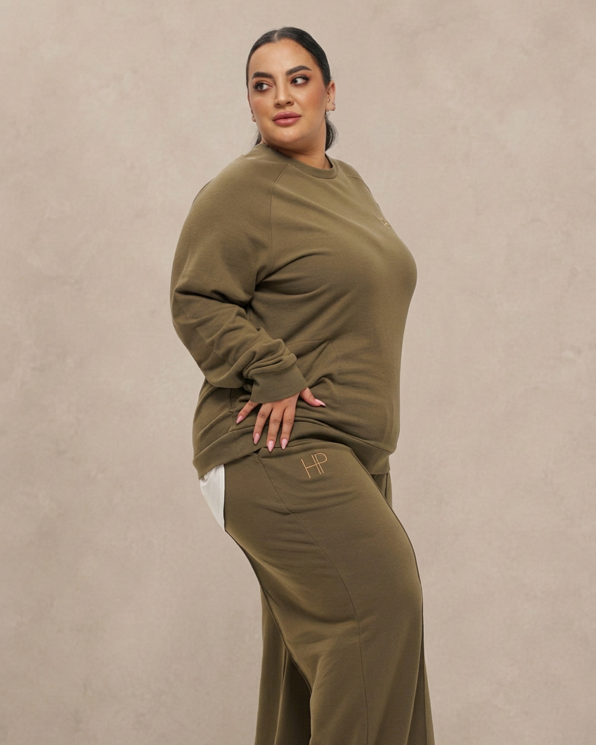 Lana Plus Size – Long Sleeve French Terry Top (2XL–3XL)