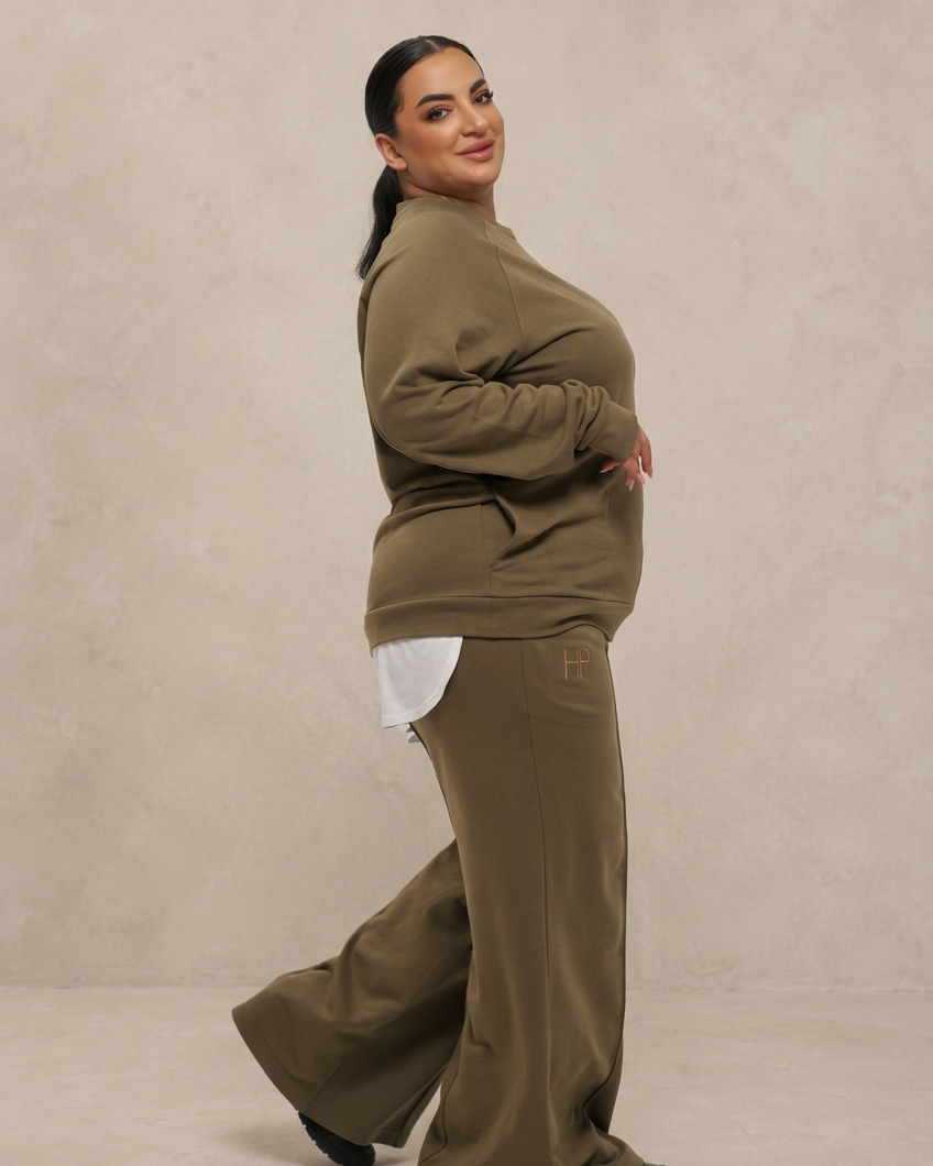 Lana Plus Size – Long Sleeve French Terry Top (2XL–3XL)