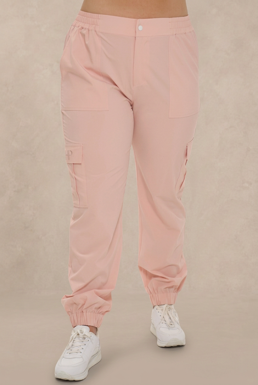 ديانا مقاسات كبيرة – بنطال كارغو رياضي مطاطي (2XL–3XL)