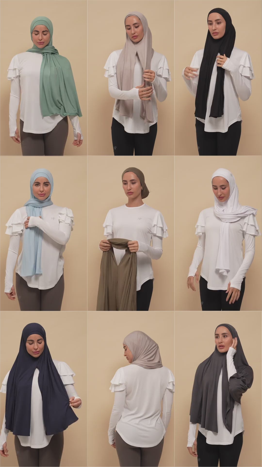 How to wear the Khadija slip-on jersey hijab