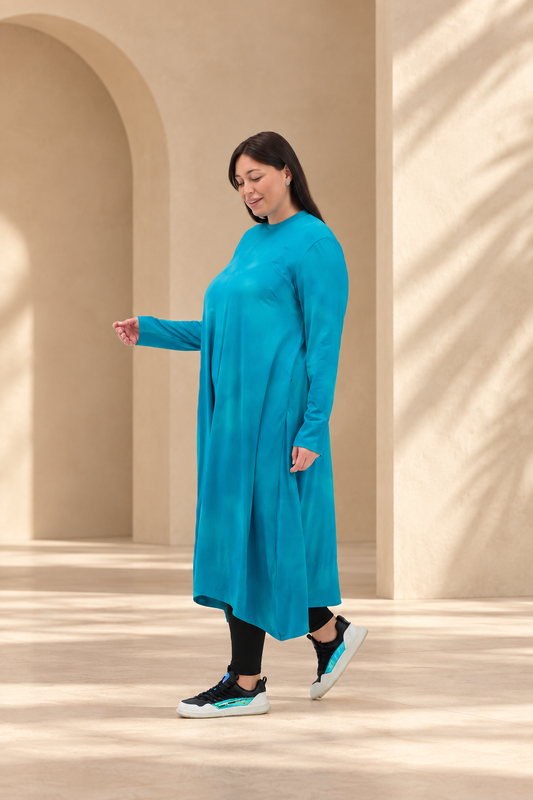 Turquoise Sofia Plus abaya