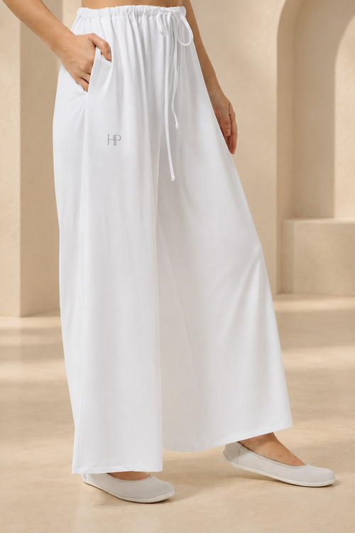 Essential Flow – Lightweight Palazzo Pants, Modest Wide-Leg