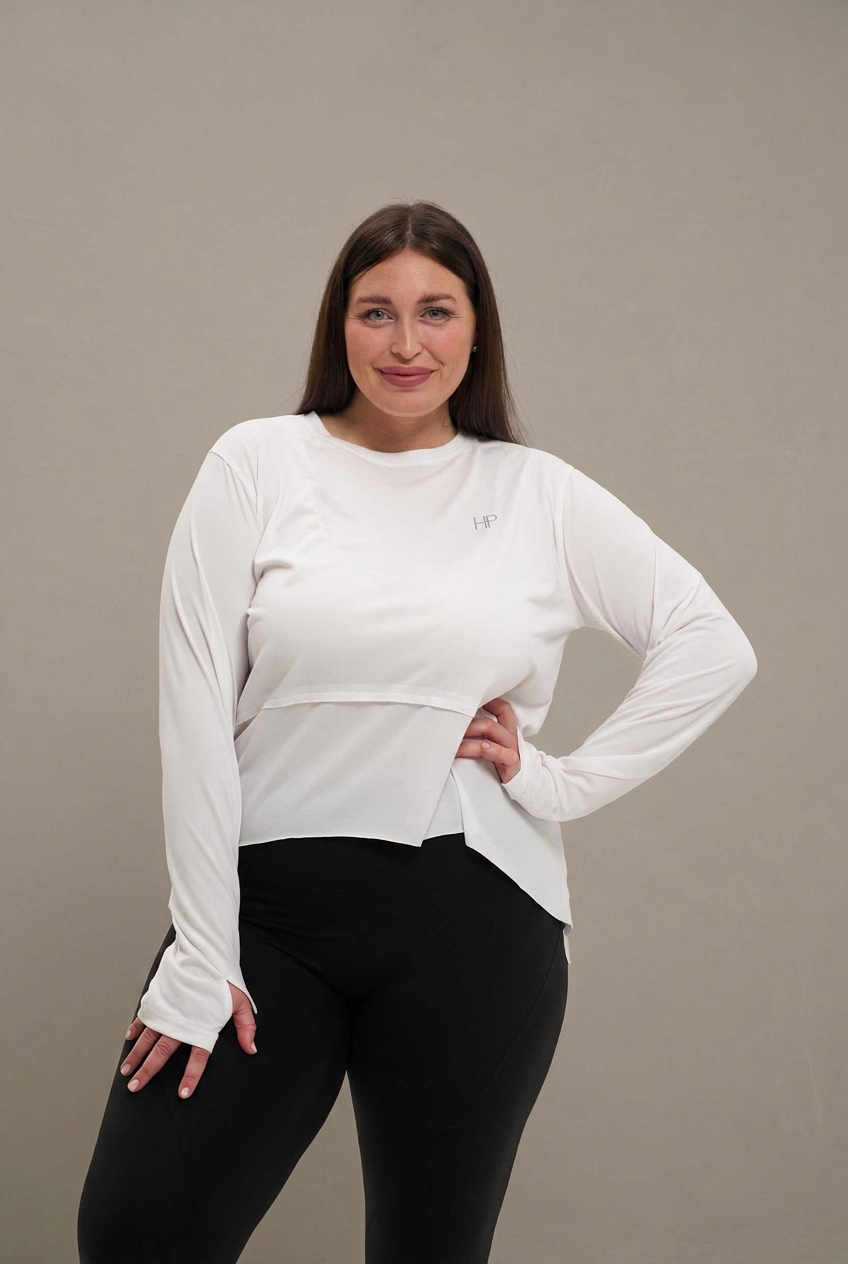 Basma Plus Size – Cropped Layering Top (2XL–3XL)