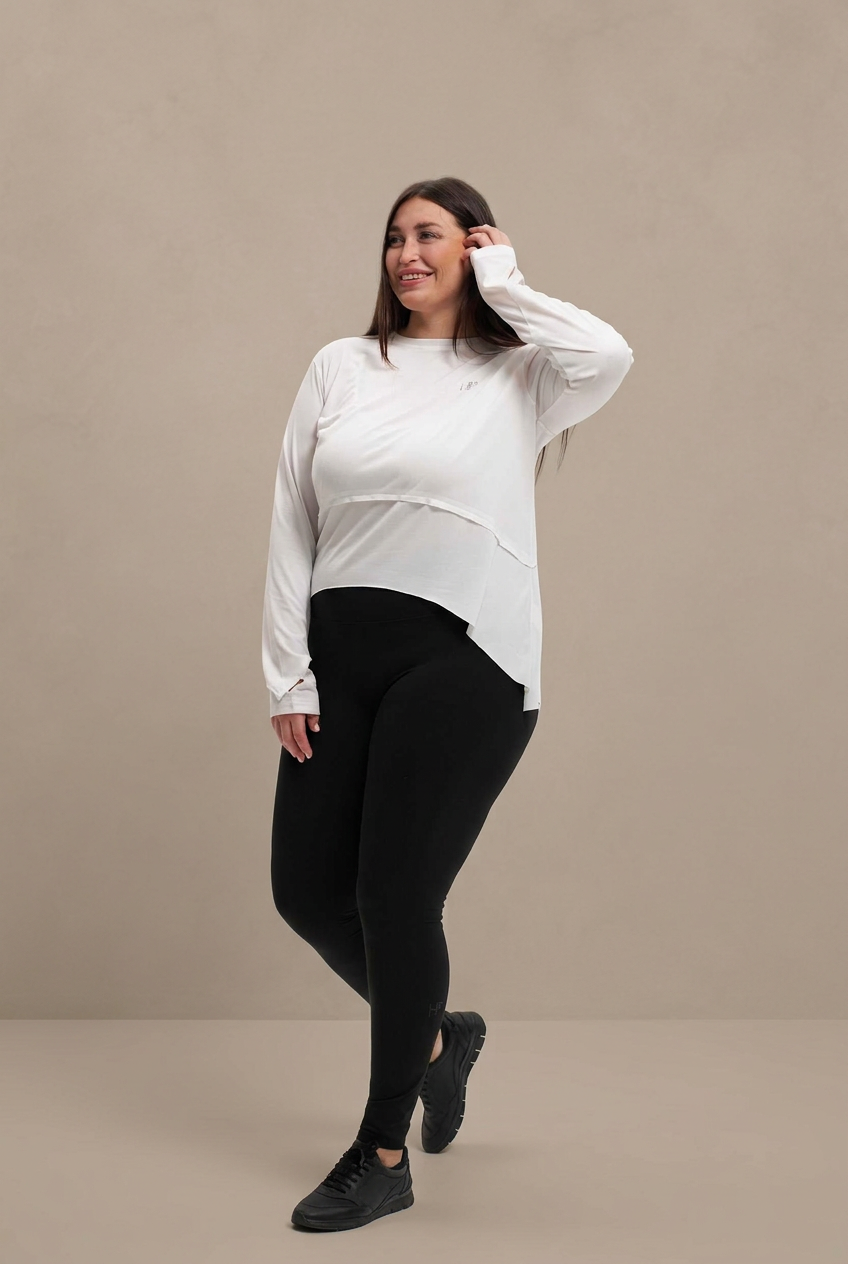 Basma Plus Size – Cropped Layering Top (2XL–3XL)